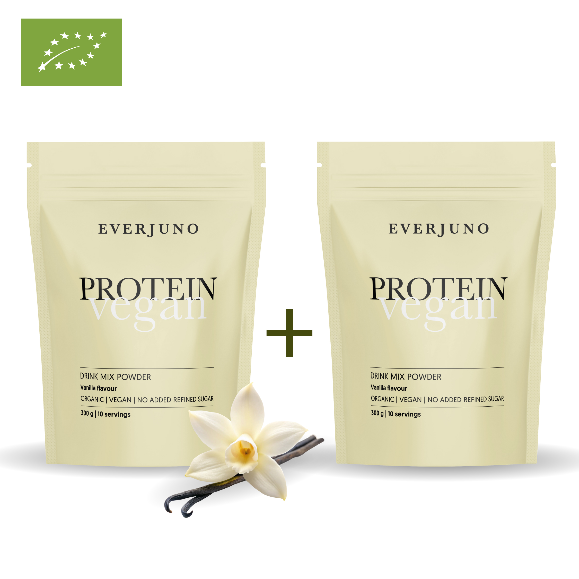 963-01 2x Ökoloogiline taimne proteiinikokteil „Vegan Protein” - Image 1