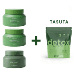 2x Detoksifitseeriv meresoola koorija ja tselluliidivastane kreem merevetikate ja matchaga + DETOX tee TASUTA